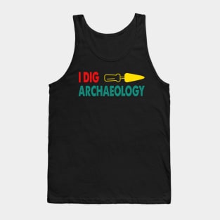 I Dig Archaeology Retro Apparel Tank Top